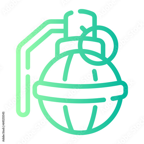 grenade Line Gradient Icon