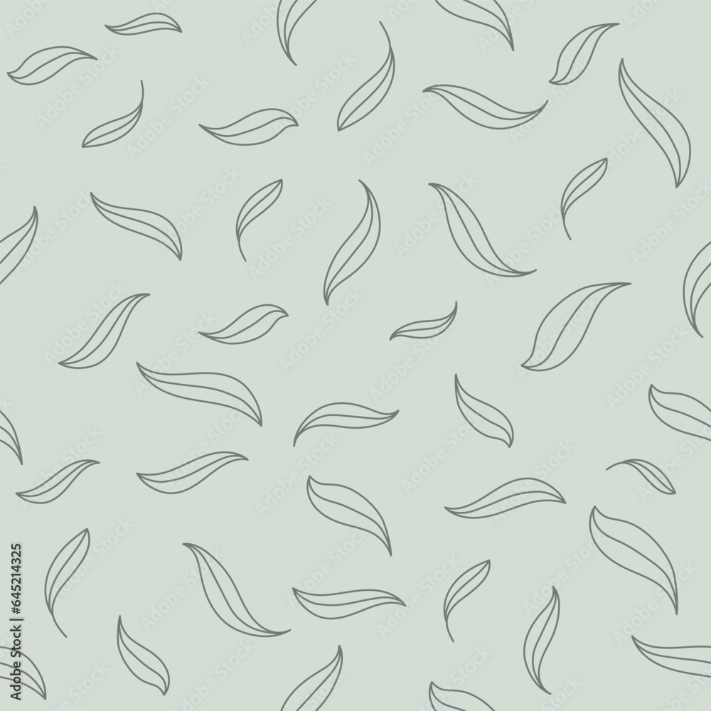 Seamless leaf pattern. Layout for textures, wallpapers, covers, clothes and simple backgrounds.