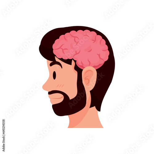 profile brain man