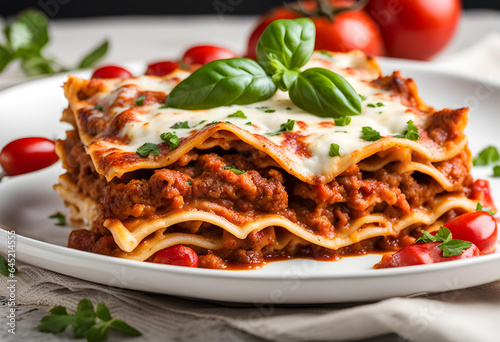 Plate of Delicious Lasagna