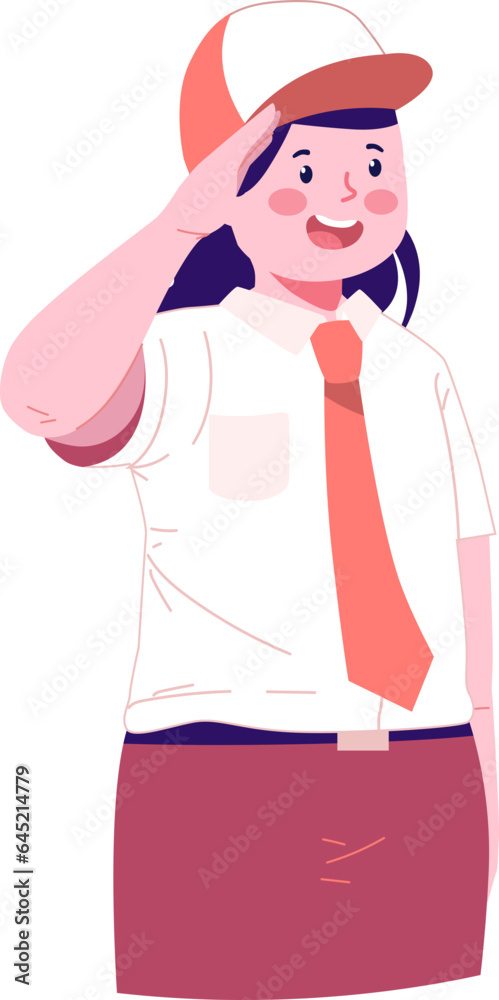 Obraz premium Independence Character Illustration