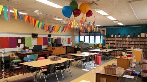 Photo Inclusive classroom, where diversity is the cornerstone and every student's unique contributions are encouraged
