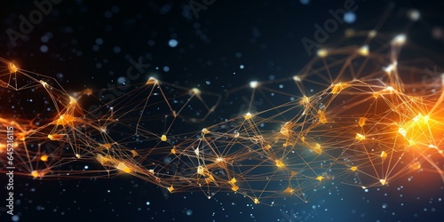 technology business neural network data background 