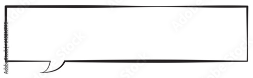 吹き出しのイラスト13【手描き風】