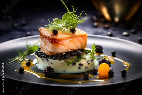 Fototapeta Naklejka Na Ścianę i Meble -  Delicious French Cuisine Photography - Gourmet Food Marketing - Generative AI