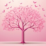 Breast cancer awareness month illustration 