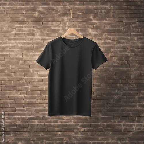 Black t-shirt blank Mockup clothing. Timeless Fashion Blank Canvas.