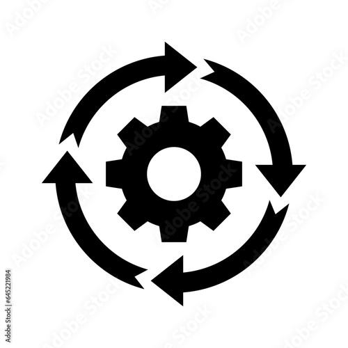 process solid icon illustration vector graphic