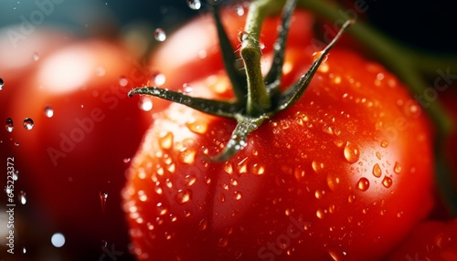 Fresh juicy tomato. © August