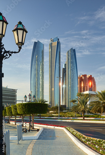 Etihad Towers, Abu Dhabi, Vereinigte Arabische Emirate © Rainer Mirau