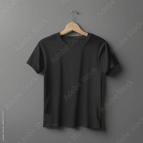Fashion dress mockup clothing black t-shirt blank apparel