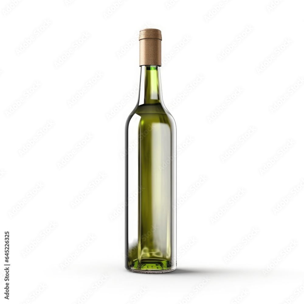 wine bottle isolated over white background