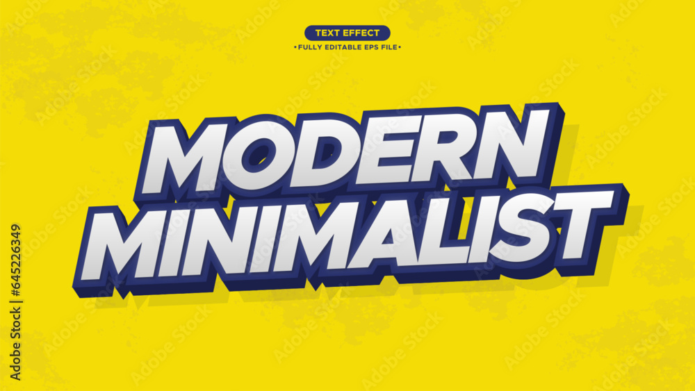 Modern, Cool and Minimalist Vector Text Effect with white and blue color text. Fully Editable text and font Modern, Cool and Minimalist Vector Text Effect with white and blue color text. Fully Editable text and font