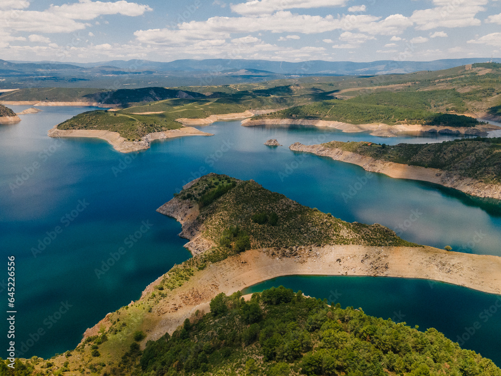 lake and mountains