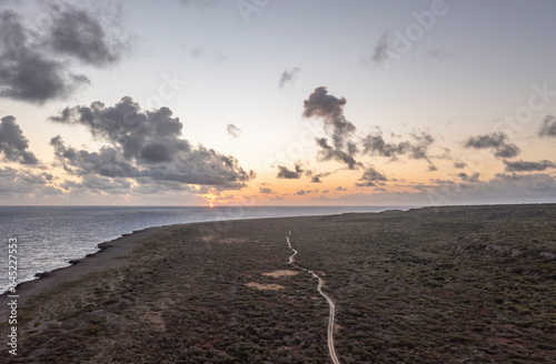 The picturesque scenery of a Caribbean island photo