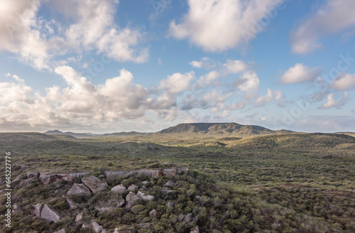 The picturesque scenery of a Caribbean island photo