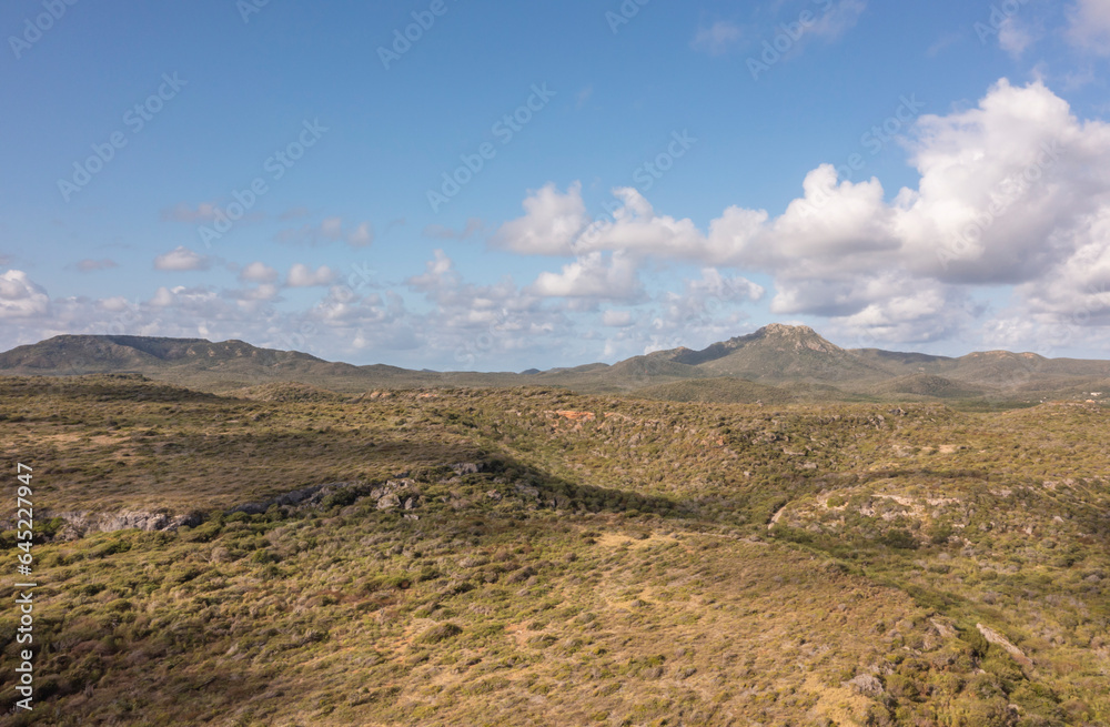 The picturesque scenery of a Caribbean island