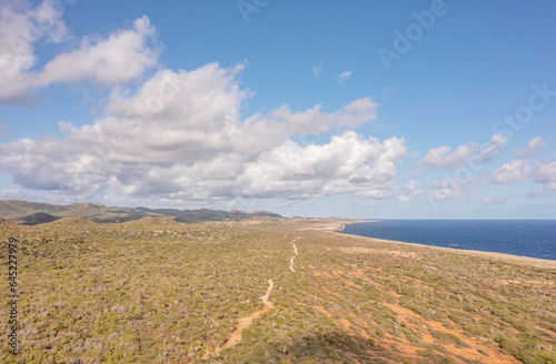 The picturesque scenery of a Caribbean island