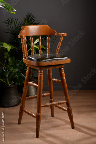 Wooden vintage bar seat furniture (ID: 645230731)