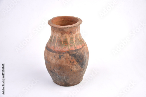 Ceramic brown claiy pot vase decoation old antique cup interior  (ID: 645230765)