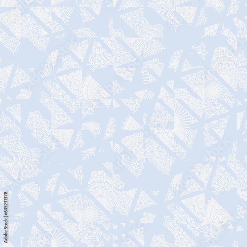 Spots, Ikat. Tie Dye, Batik. Seamless Pattern. Geometric Surface. Hand Drawn Painted. Tribal Shibori Fabric Design. Folk Old Folklore Textile. Traditional Geometry Woven Tie dye Pattern.
