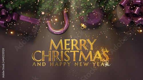 merry christmas celebration animation