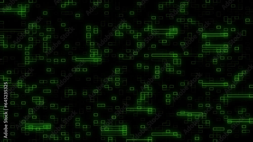 Abstract digital technology background. The concept of the digital age. Binary algorithm, data green code. Seamless loop Abstract digital technology background. The concept of the digital age. Binary algorithm, data green code. Seamless loop