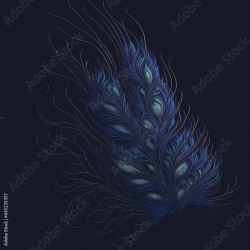 Iridescent Peacock Feather