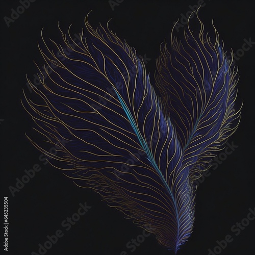 Iridescent Peacock Feather