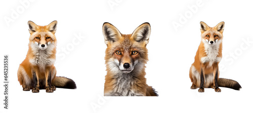 mammal fox illustration wild tail, cute red, predator wildlife mammal fox © sevector