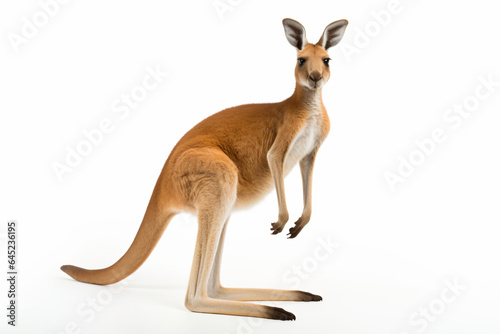 a kangaroo standing on its hind legs © illustrativeinfinity