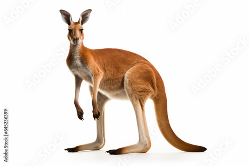 a kangaroo standing on its hind legs