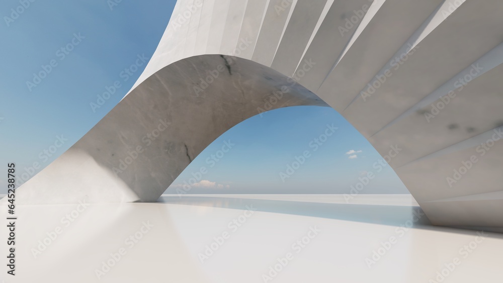 Futuristic architecture background 3d render Futuristic architecture background 3d render