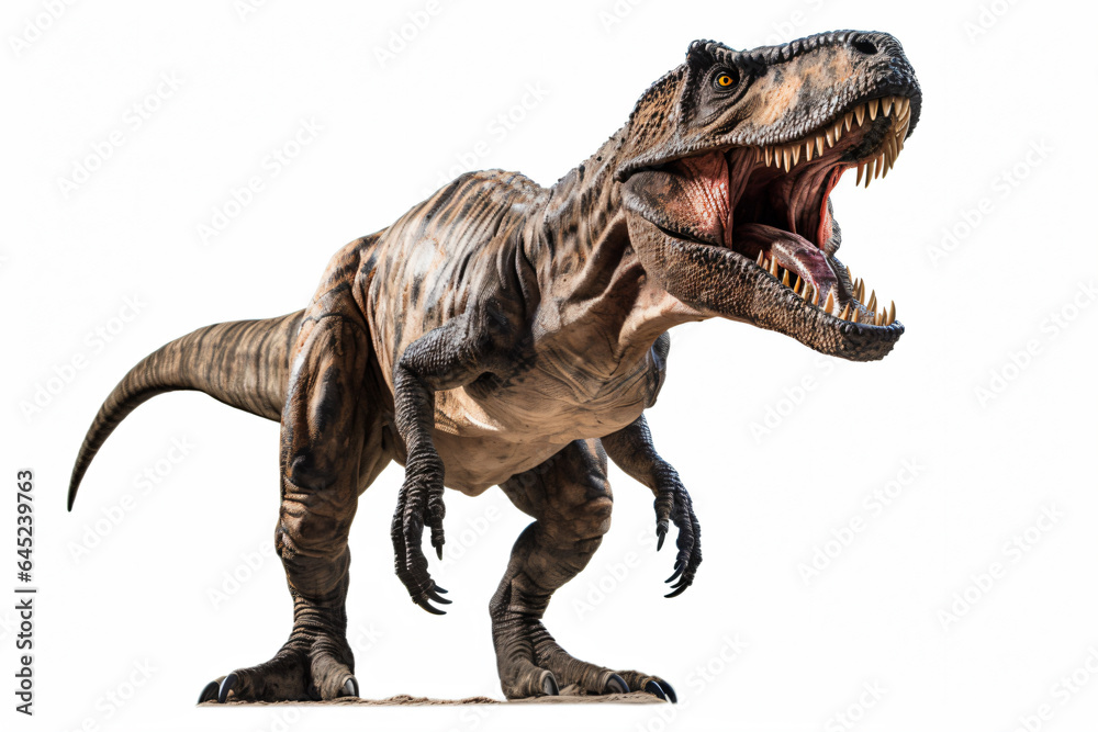 Fototapeta premium a dinosaur with its mouth open and its mouth wide open