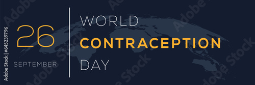 World Contraception Day, held on 26 September.