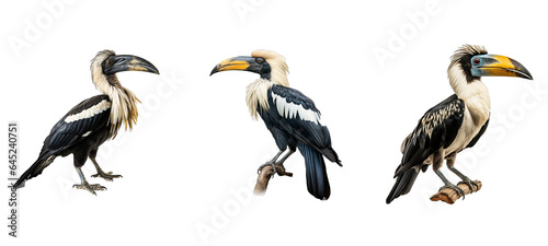 wildlife malabar pied hornbill illustration fauna colorful  birds asia  wild forest wildlife malabar pied hornbill