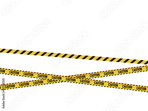Wallpaper Mural Yellow and black warning tapes frame . Do not cross, warning, caution. Police insulation line, signs of danger. Barricade construction tape. Torontodigital.ca