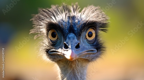 grace and beauty of an emu on a farm © pvl0707