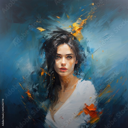 Graceful Beauty on Canvas