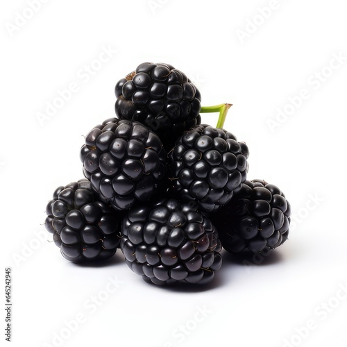 Blackberry isolated on white background