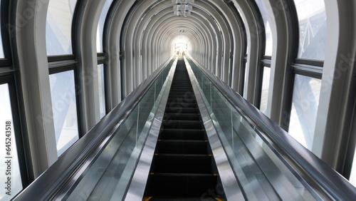 escalator in the building