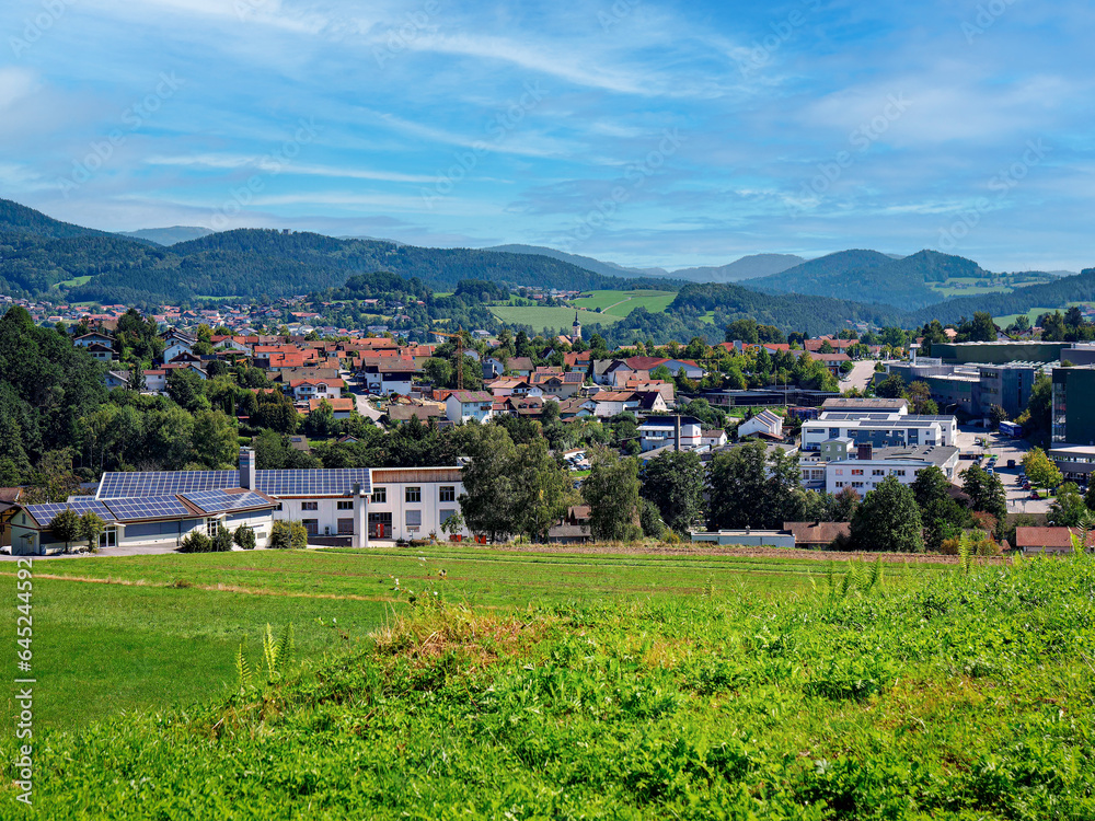 A Charming Small Town in the Bavarian Forest: Viechtach.Germany,