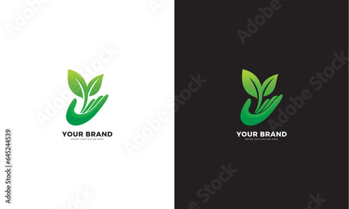 green save logo, vector graphic design