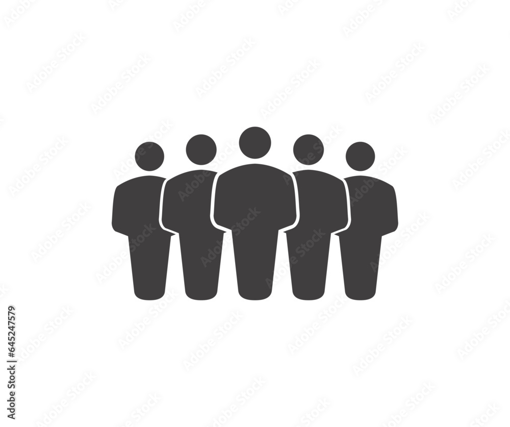 People icon, team icon. Group of people. Meeting, group, team, people, conference, leader, discussion, collaboration, research vector design and illustration.