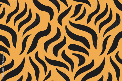 tiger skin pattern vector illustration