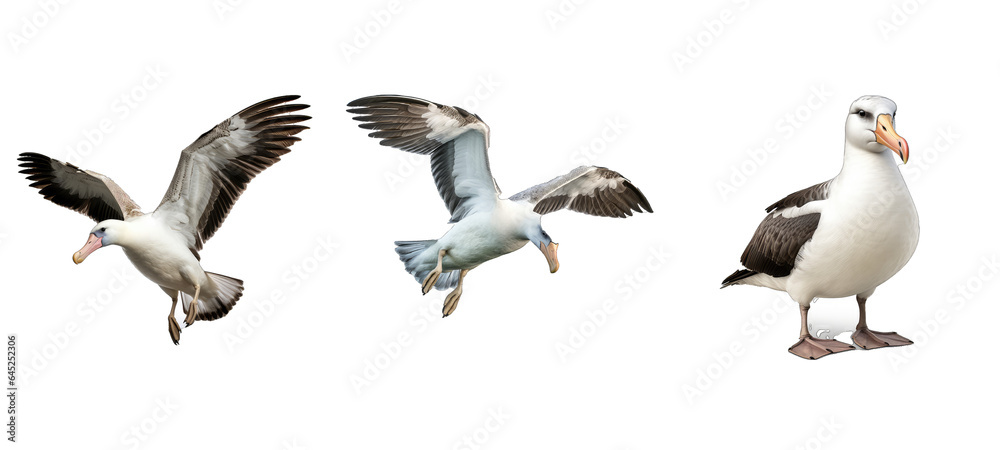 Obraz premium relax tross illustration travel bird, swimming day, background business relax tross
