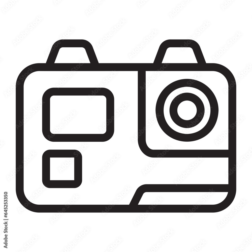 action camera line icon action camera line icon