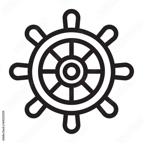 rudder line icon