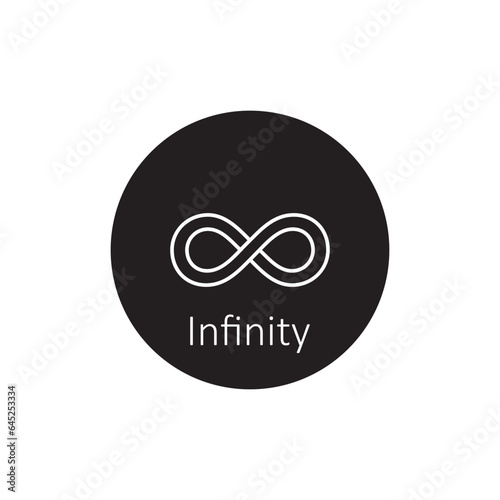infinity icon vector