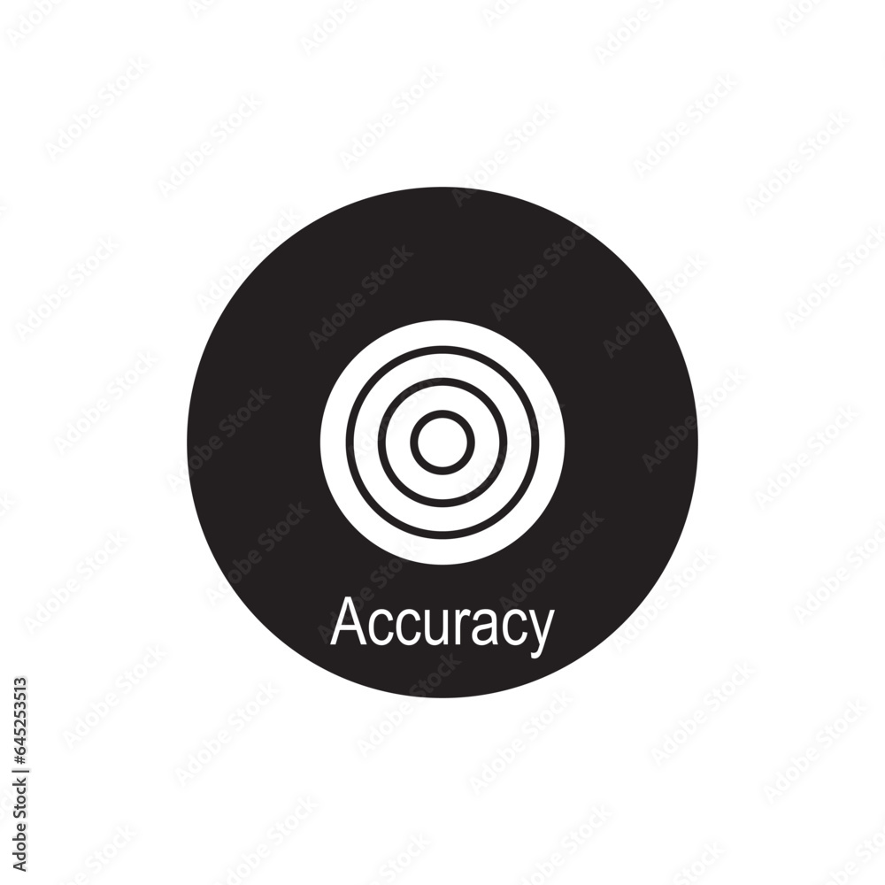 accuracy icon vector accuracy icon vector